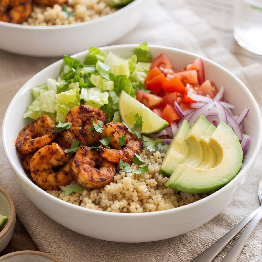 Avocado Shrimp Quinoa Salad Recipe