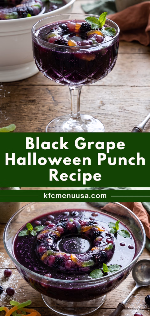 Black Grape Halloween Punch Recipe