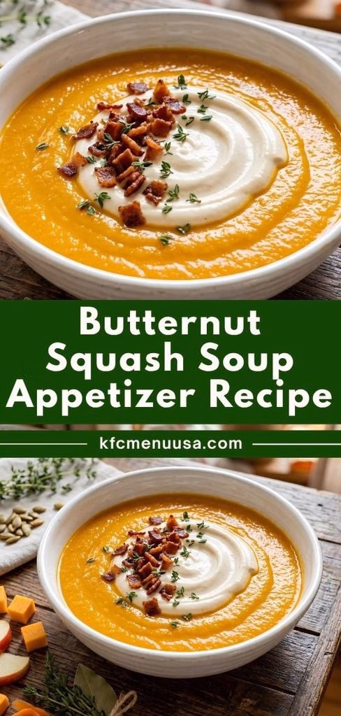 Butternut Squash Soup Appetizer Recipe
