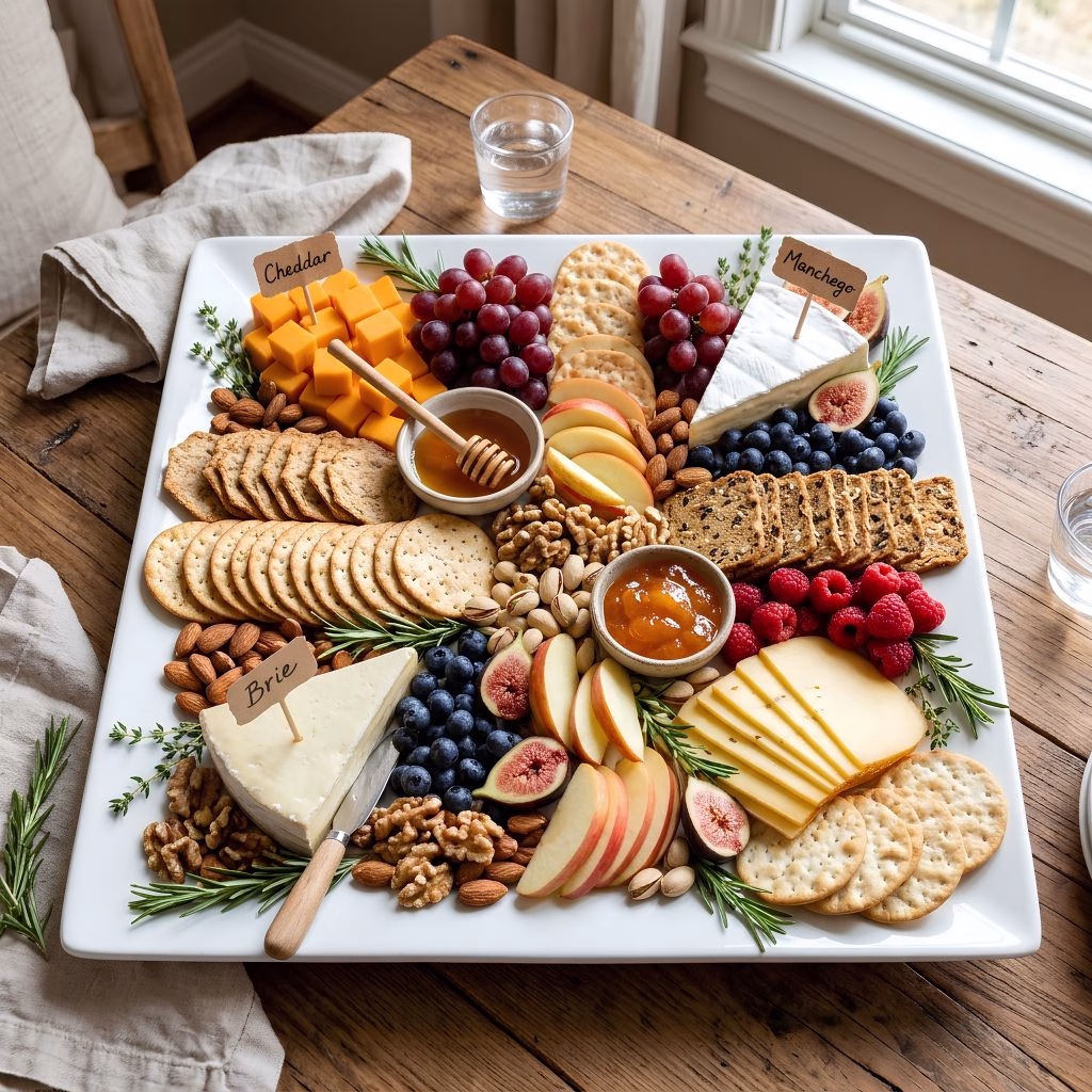 Cheese Cracker Snack Plate Recipe