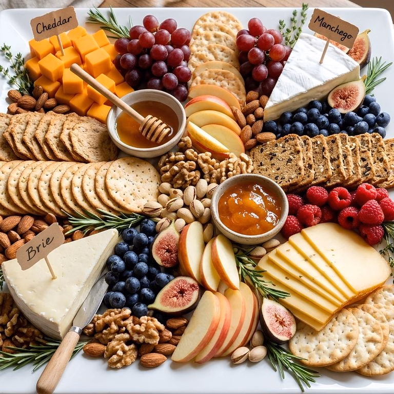 Cheese Cracker Snack Plate Recipe
