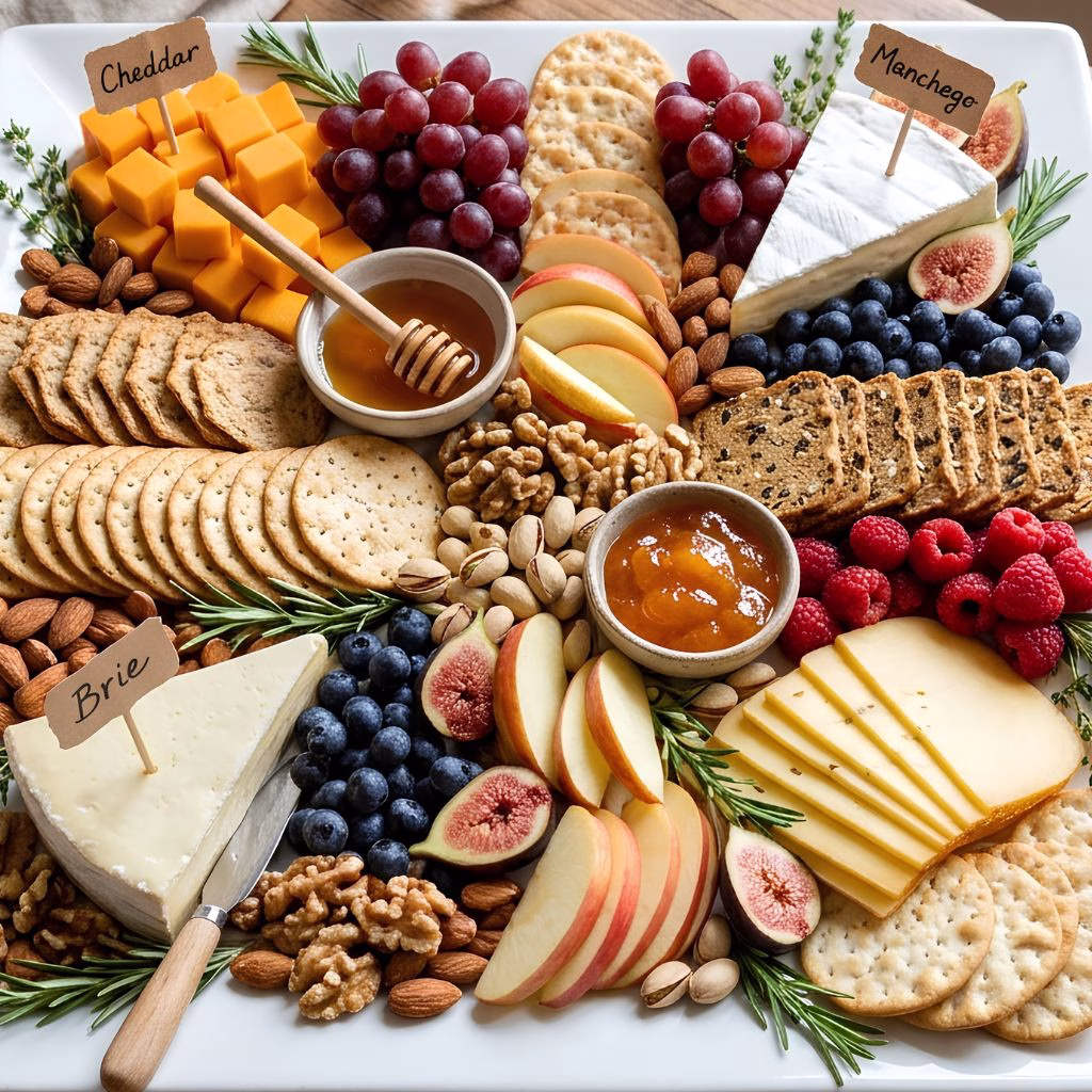 Cheese Cracker Snack Plate Recipe