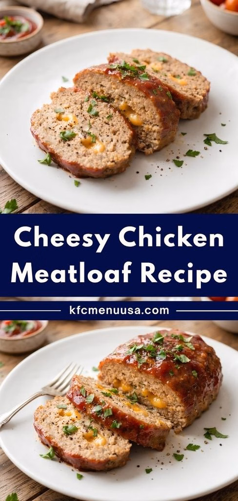 Cheesy Chicken Meatloaf Recipe