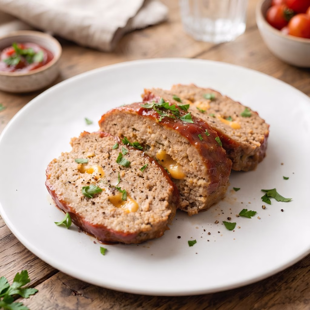 Cheesy Chicken Meatloaf Recipe