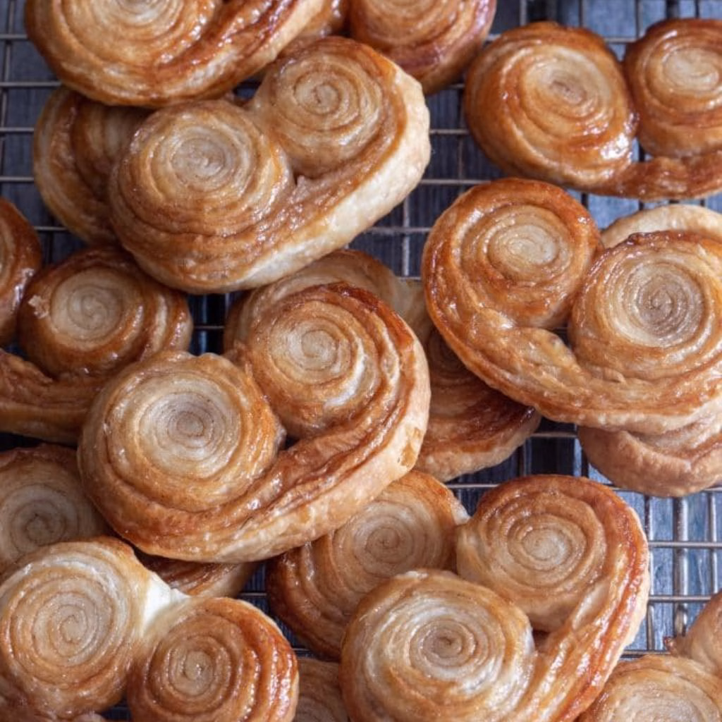 Cinnamon Sugar Puff Pastry Palmiers