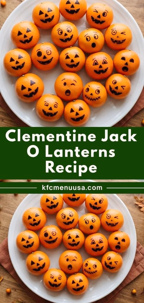 Clementine Jack O Lanterns Recipe