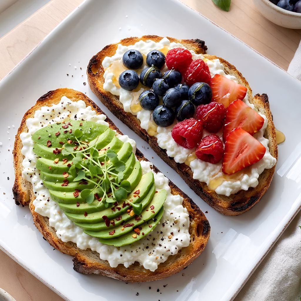 Cottage Cheese Toast Recipe