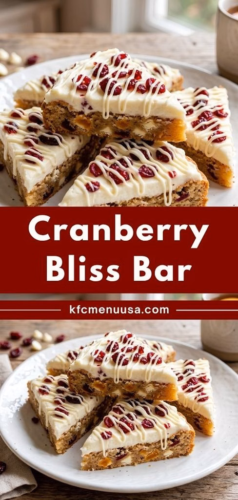 Cranberry Bliss Bar Recipe