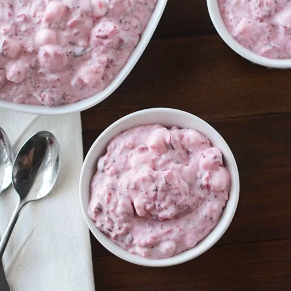 Cranberry Fluff with Cream Cheese
