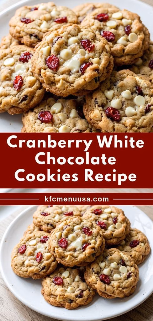 Cranberry White Chocolate Cookies Recipe
