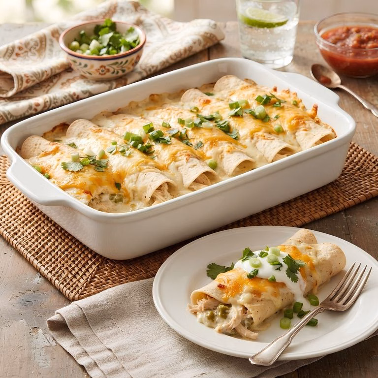 Cream Cheese Chicken Enchiladas Recipe