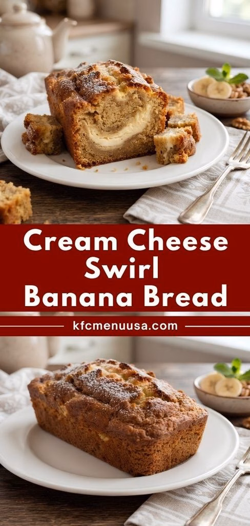 Cream Cheese Swirl Banana Bread Recipe