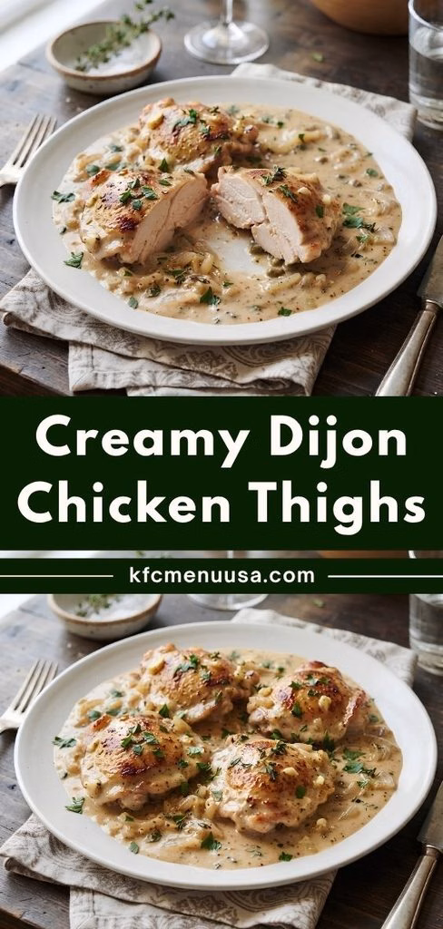 Creamy Dijon Chicken Thighs Recipe