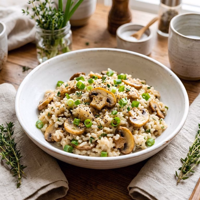 Creamy Mushroom Rice Recipe