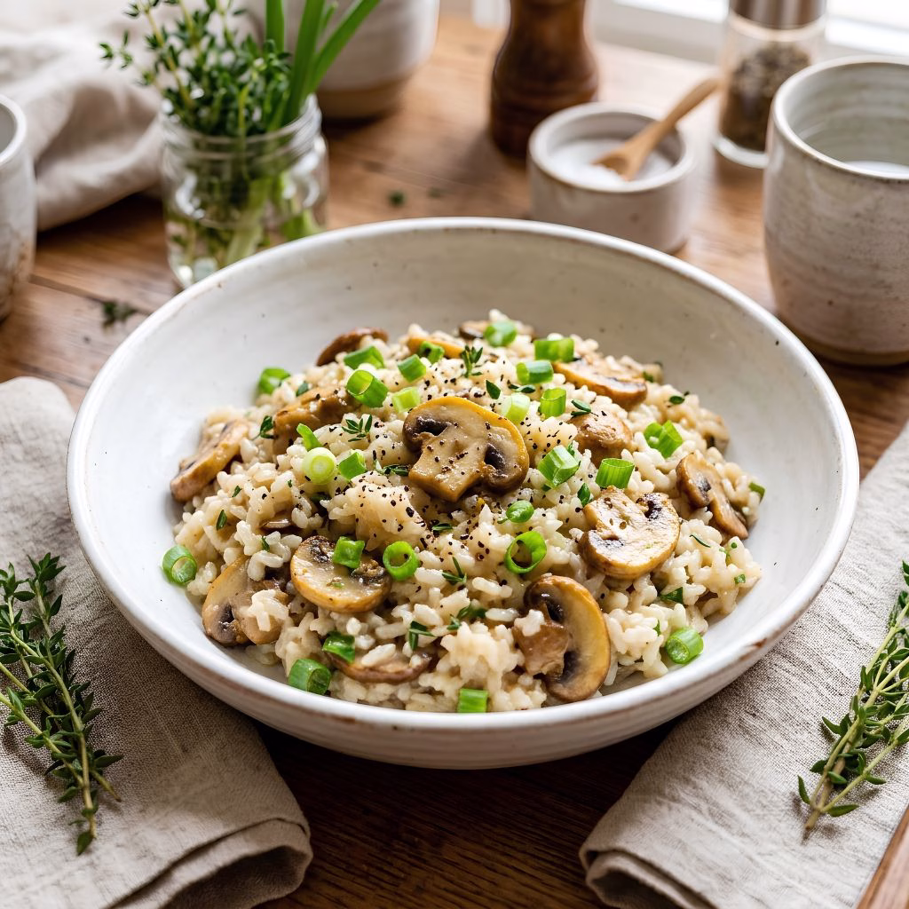 Creamy Mushroom Rice Recipe