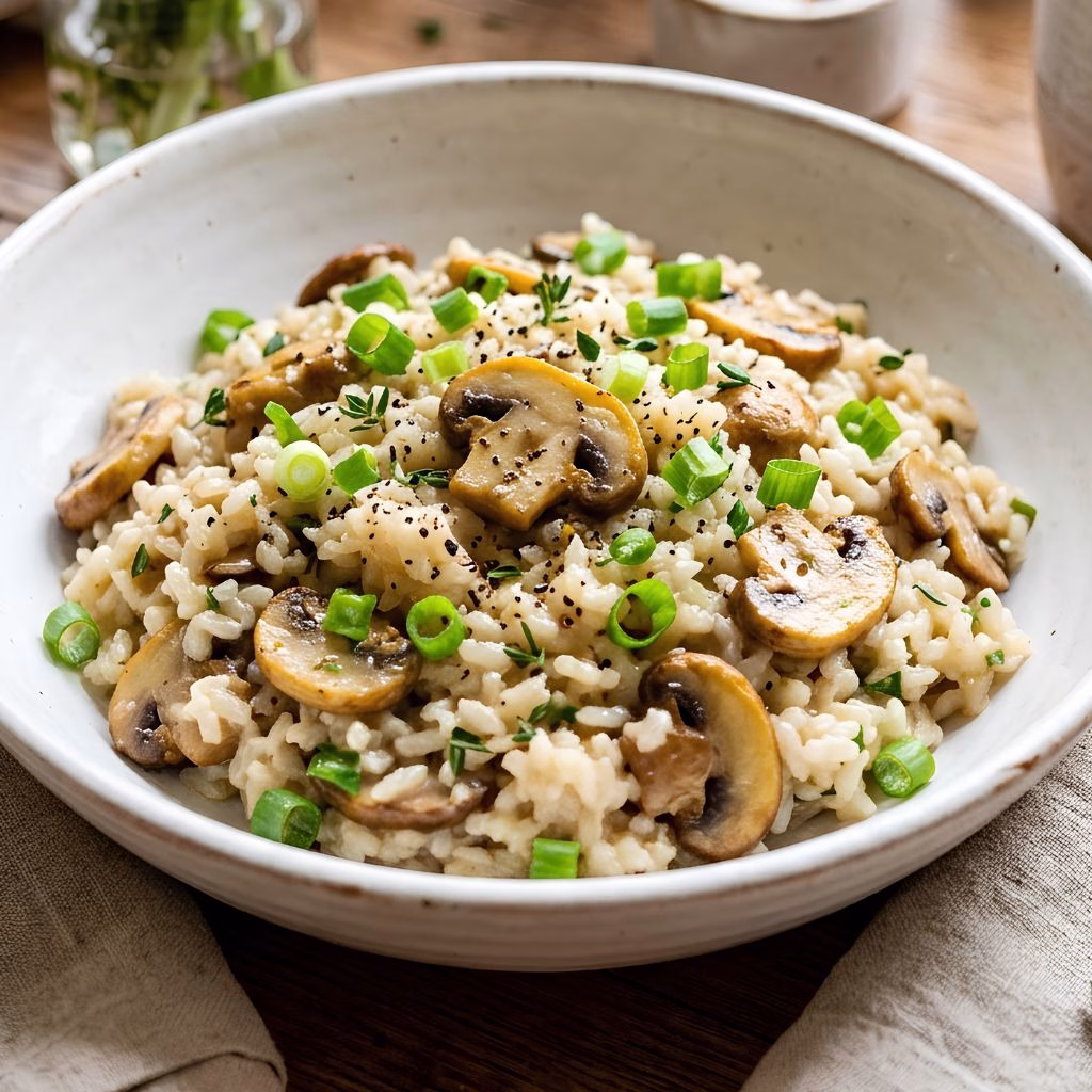 Creamy Mushroom Rice Recipe