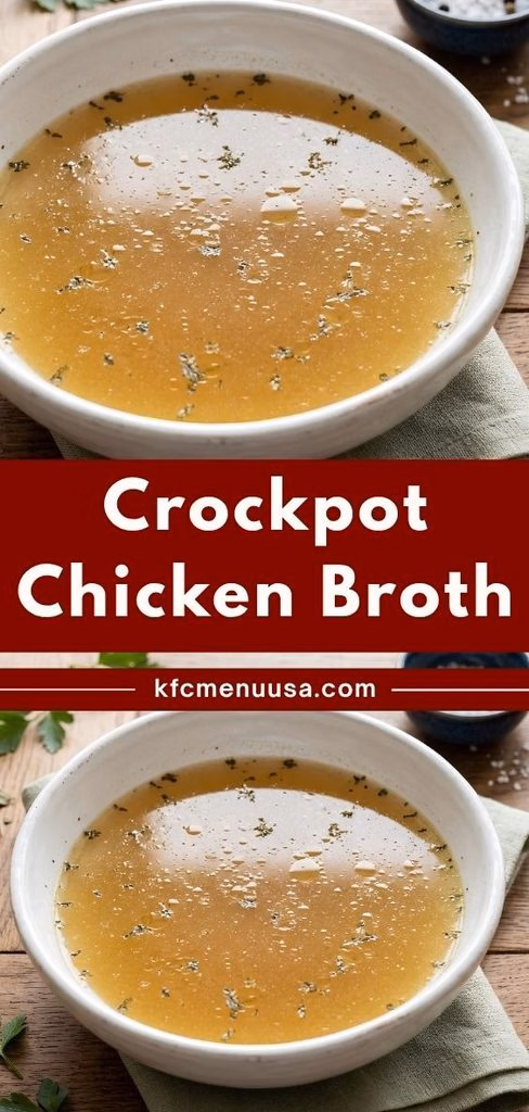 Crockpot Chicken Broth Recipe