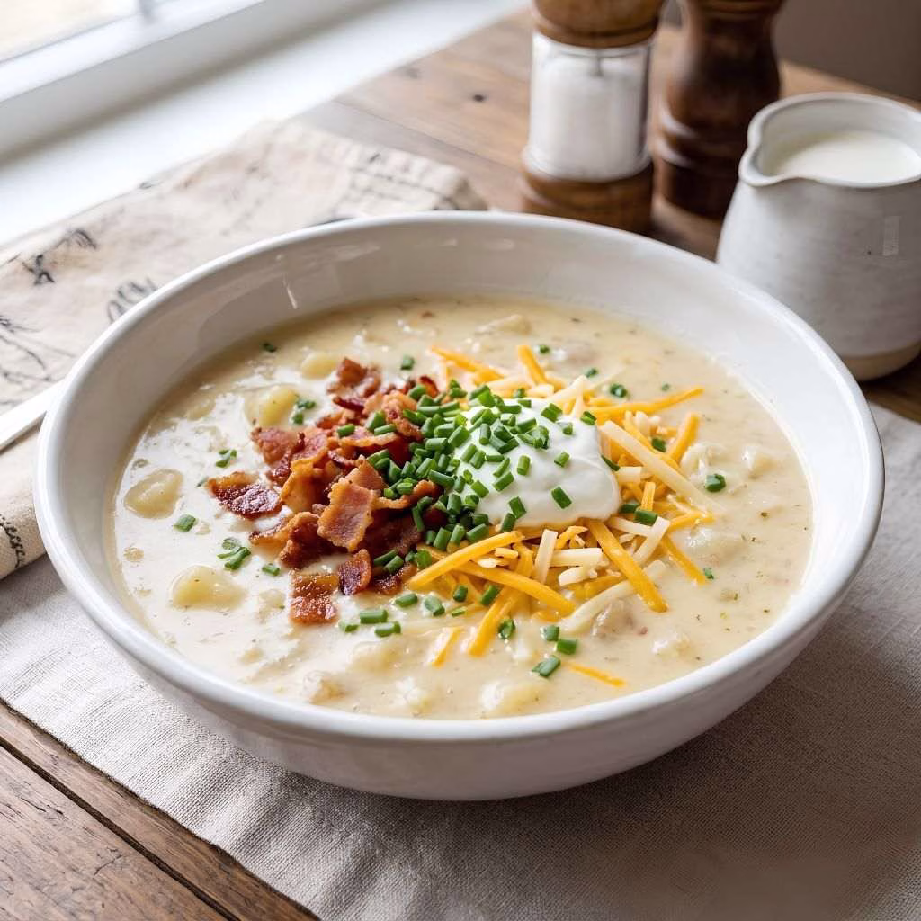 Crockpot Loaded Potato Soup Recipe