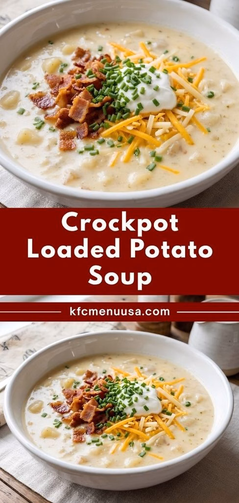 Crockpot Loaded Potato Soup Recipe