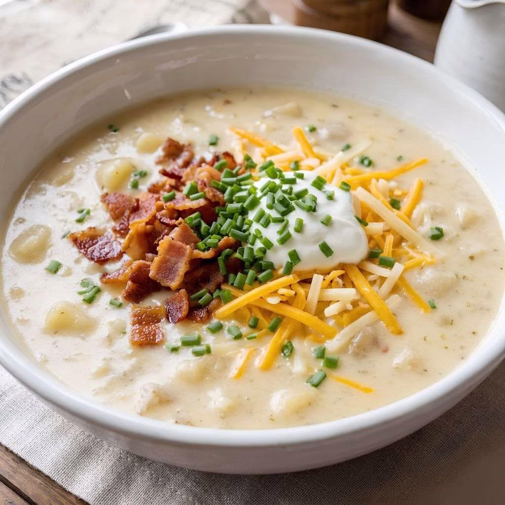 Crockpot Loaded Potato Soup Recipe