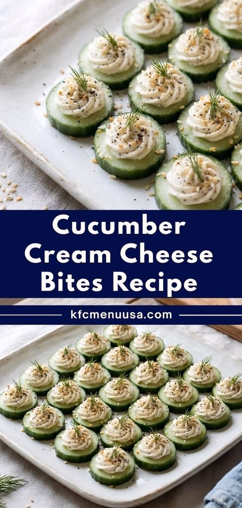 Cucumber Cream Cheese Bites Recipe