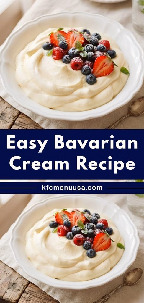 Easy Bavarian Cream Recipe