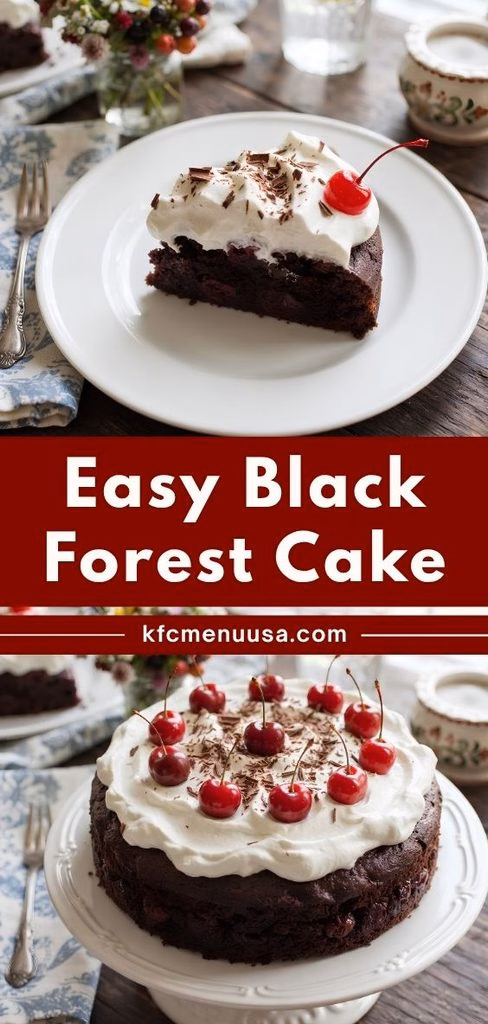 Easy Black Forest Cake Recipe