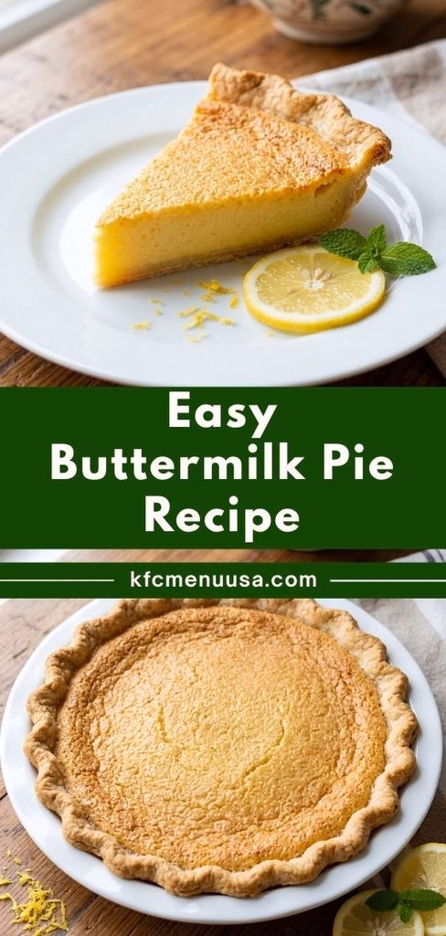 Easy Buttermilk Pie Recipe