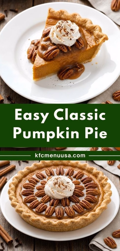Easy Classic Pumpkin Pie Recipe