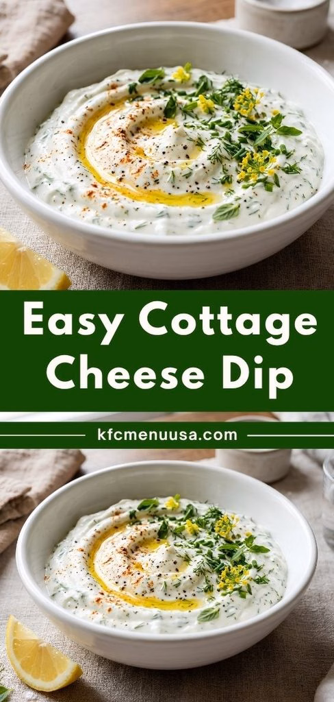 Easy Cottage Cheese Dip Recipe