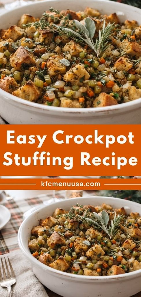 Easy Crockpot Stuffing Recipe