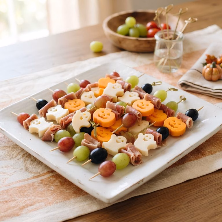 Easy Ghost Grape Skewer Recipe