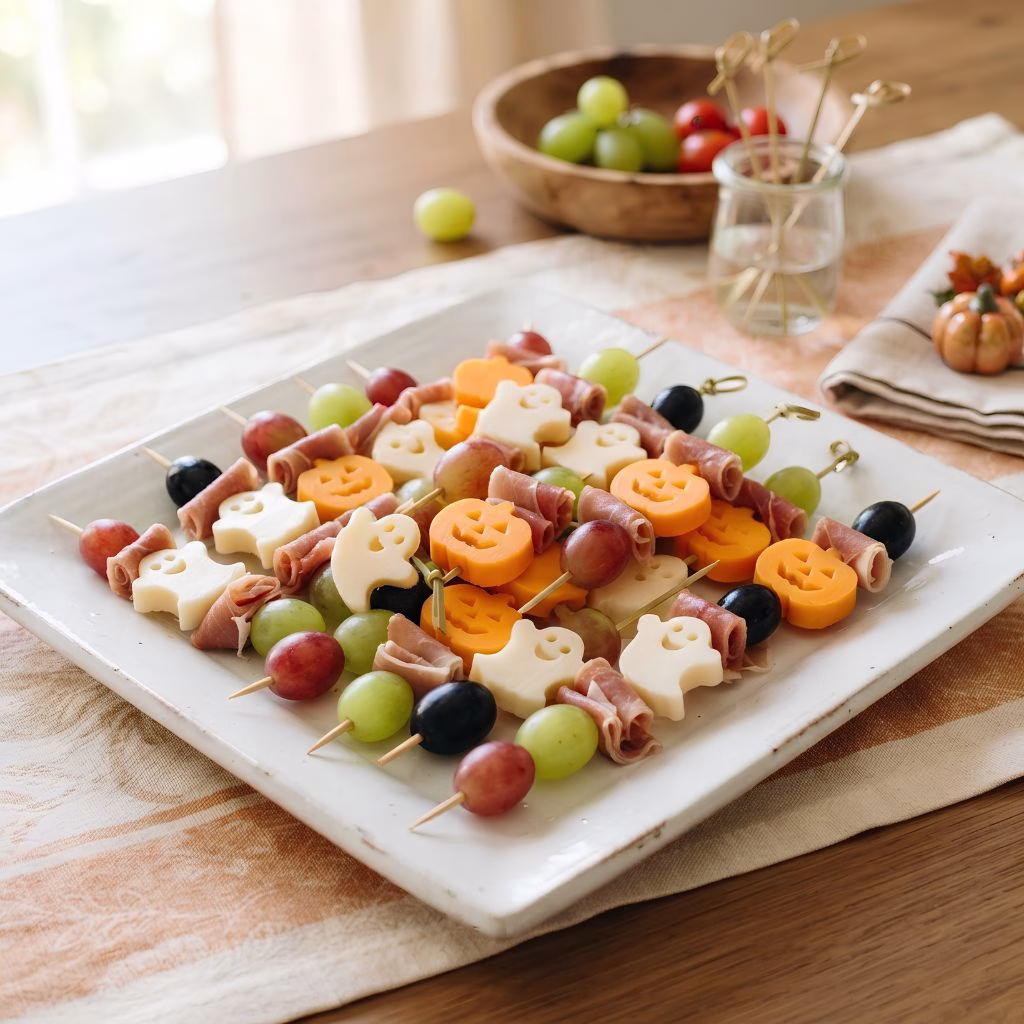 Easy Ghost Grape Skewer Recipe