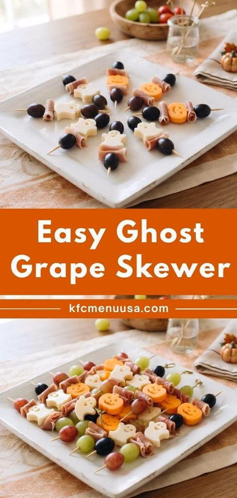 Easy Ghost Grape Skewer Recipe