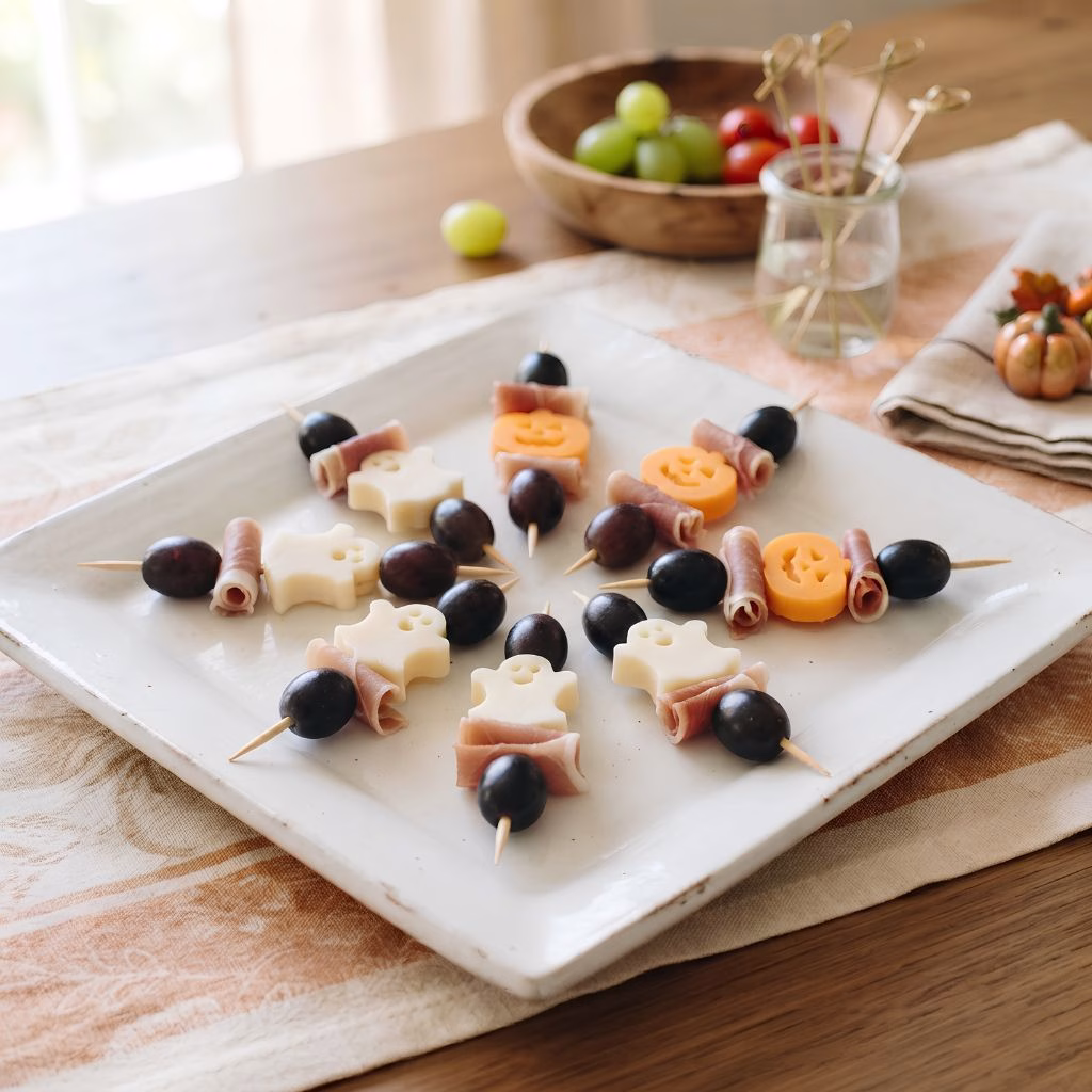 Easy Ghost Grape Skewer Recipe
