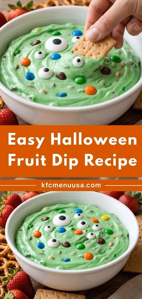 Easy Halloween Fruit Dip Recipe