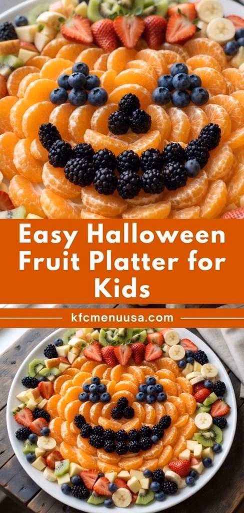 Halloween Fruit Platter for Kids