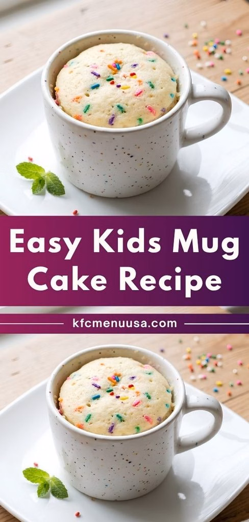 Easy Kids Mug Cake Recipe