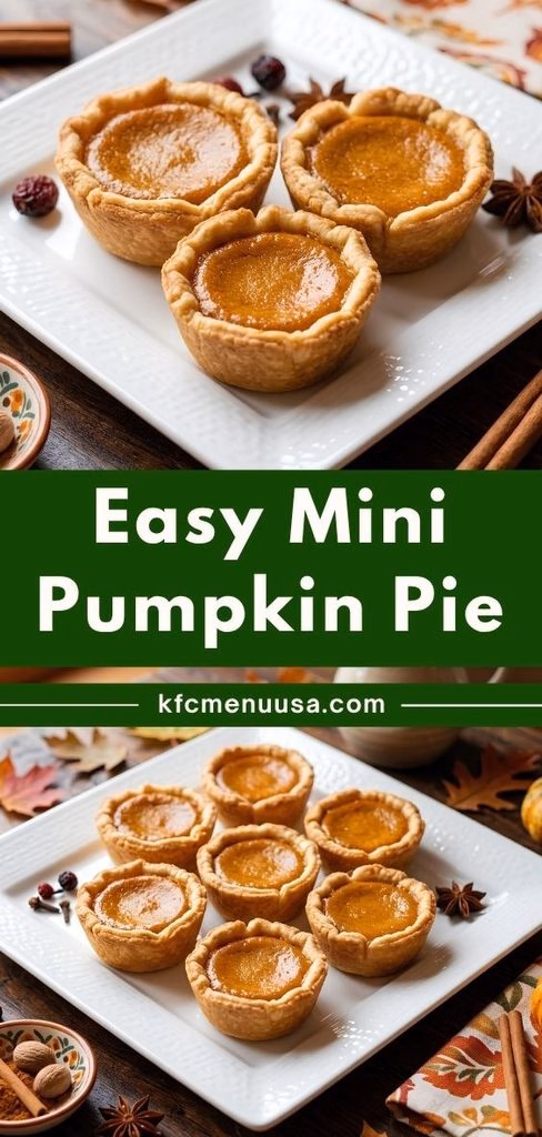 Easy Mini Pumpkin Pie Recipe