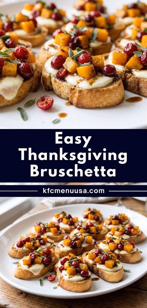 Easy Thanksgiving Bruschetta Recipe