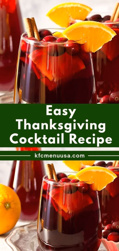Easy Thanksgiving Cocktail Recipe
