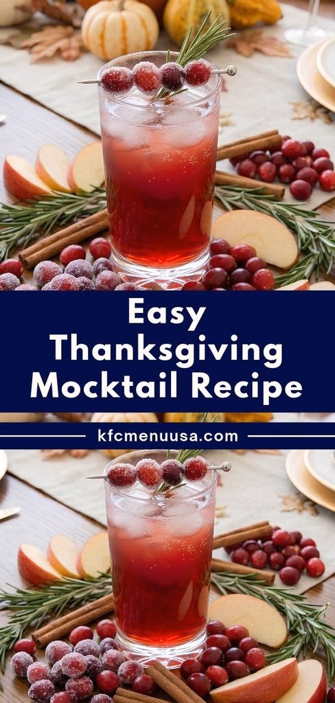 Easy Thanksgiving Mocktail Recipe