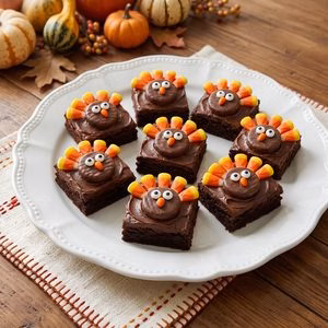 Easy Thanksgiving Turkey Brownie Recipe