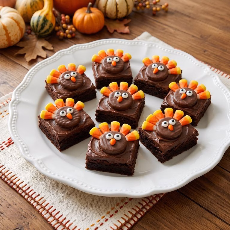 Easy Thanksgiving Turkey Brownie Recipe