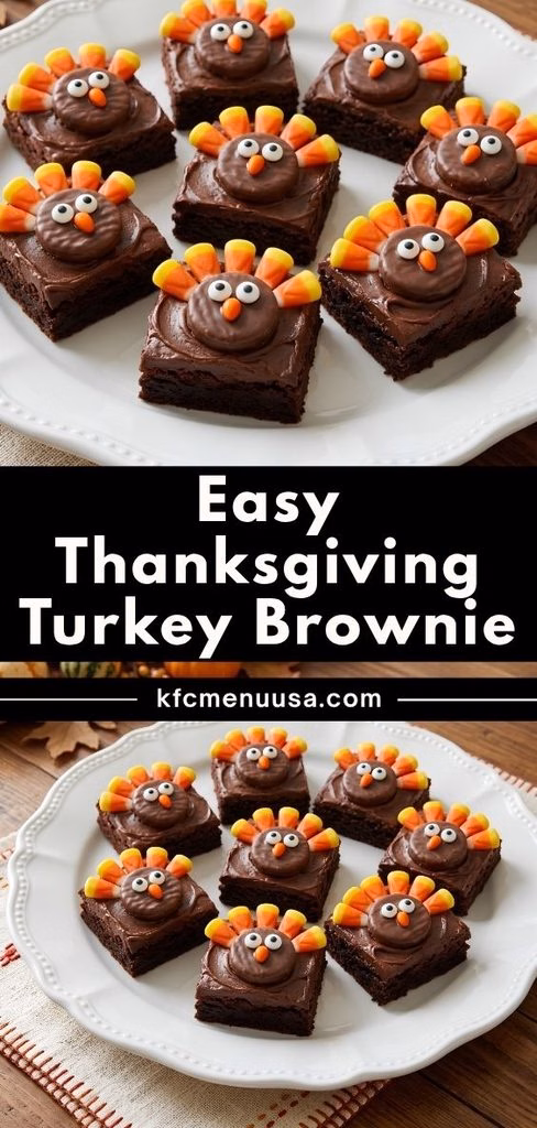 Easy Thanksgiving Turkey Brownie Recipe