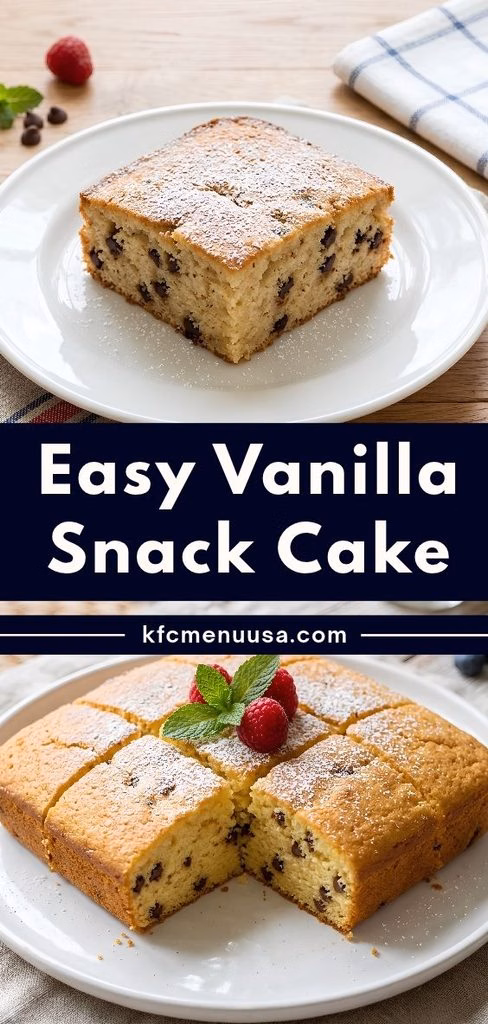 Easy Vanilla Snack Cake Recipe