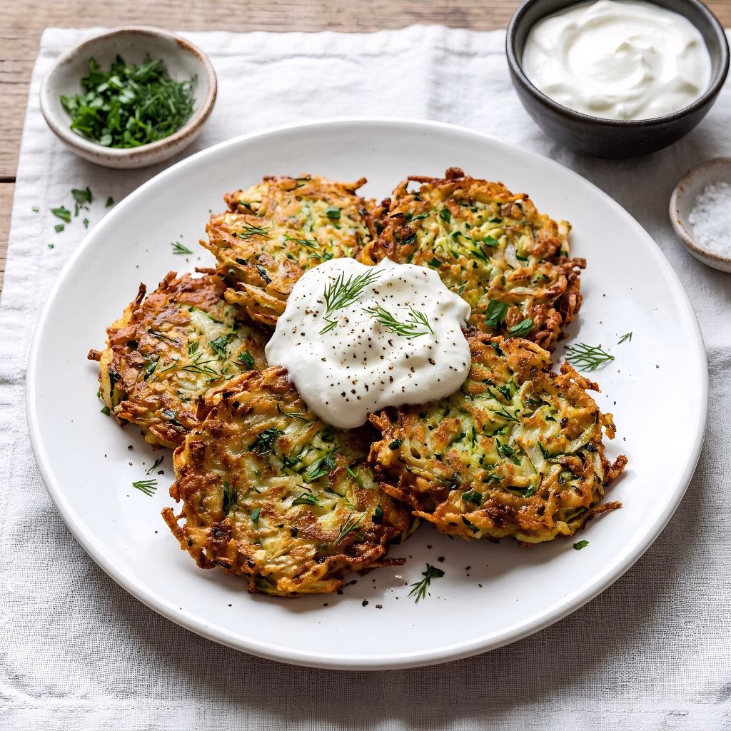 Easy Zucchini Latkes Recipe