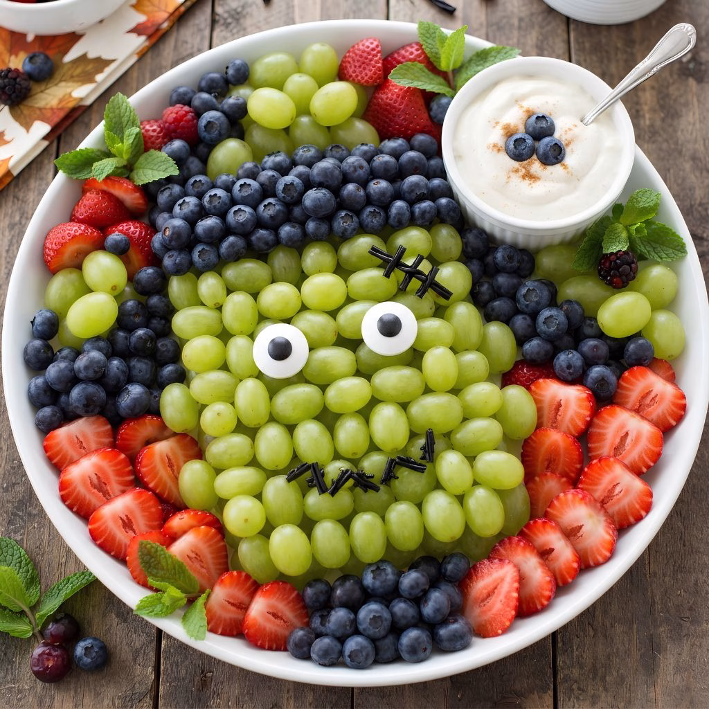 Frankenstein Fruit Tray Recipe