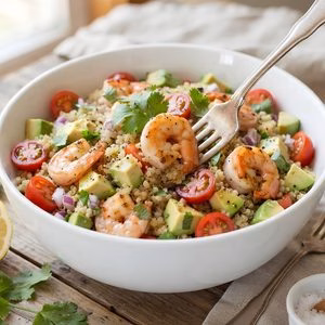 Garlic Shrimp Quinoa Salad Recipe