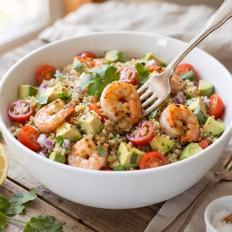 Garlic Shrimp Quinoa Salad Recipe